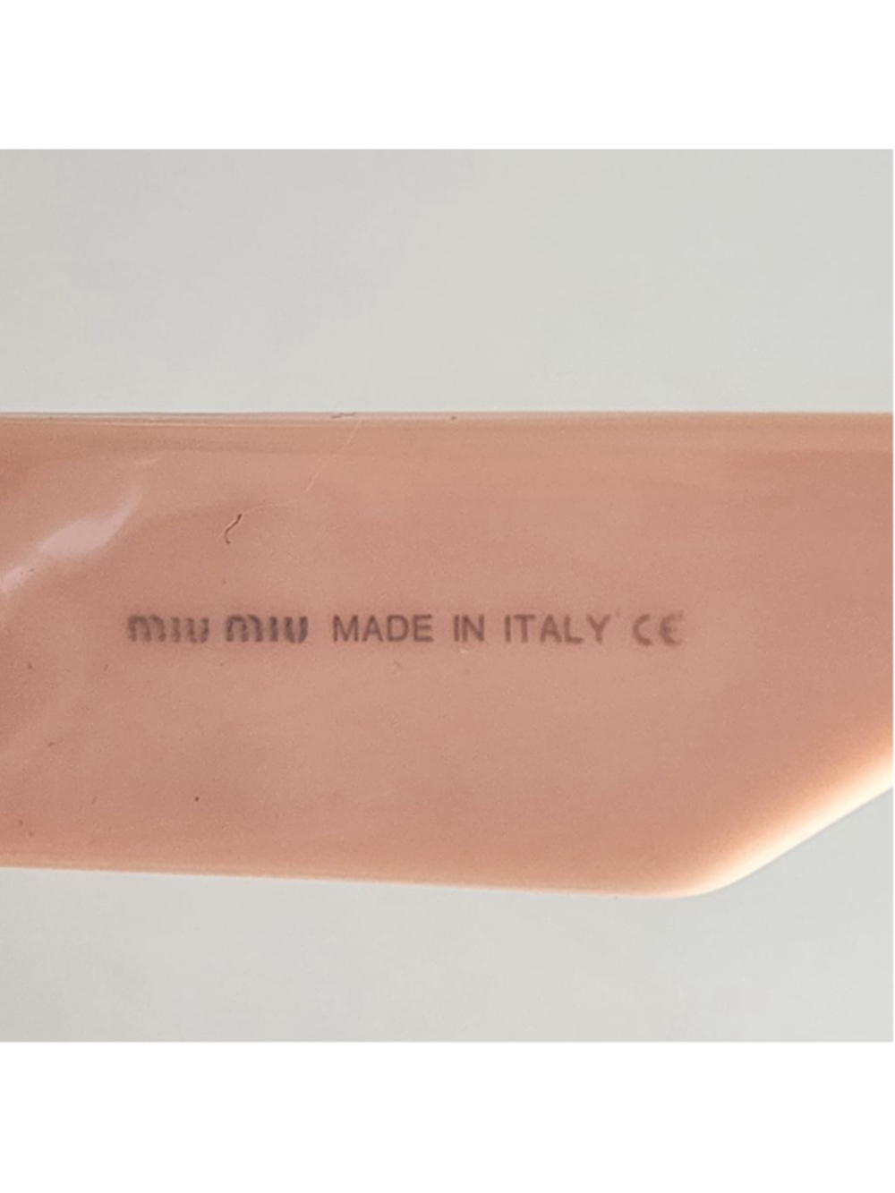 MIU MIU NEW Pink Gold Oval Sunglasses SMU11WS - Picture 8 of 10